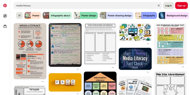 Pinterest website screenshot