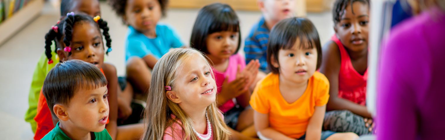 a class of attentive small children
