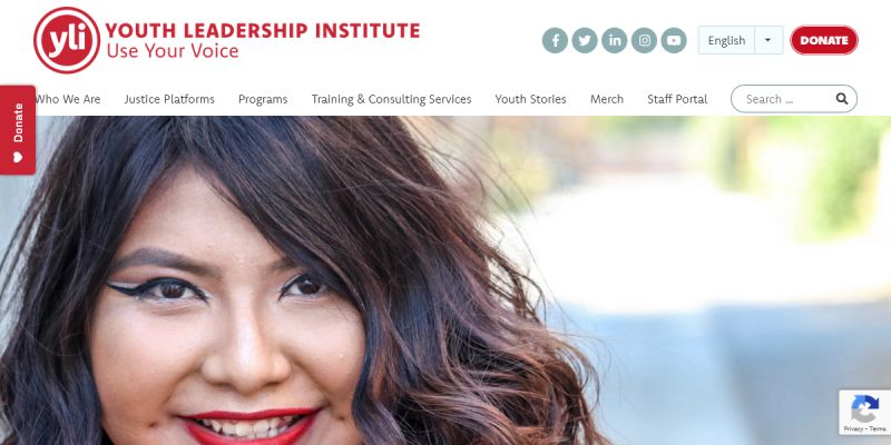 Youth Leadership Institute website screenshot