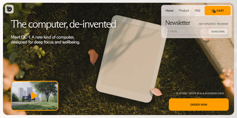 Daylight Computer Company website screenshot