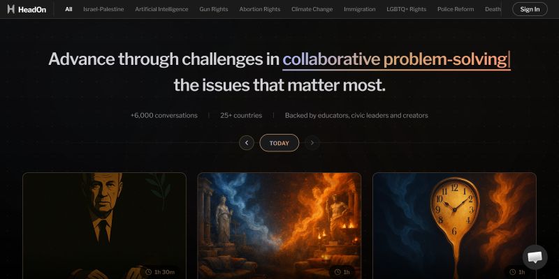 Head On website screenshot