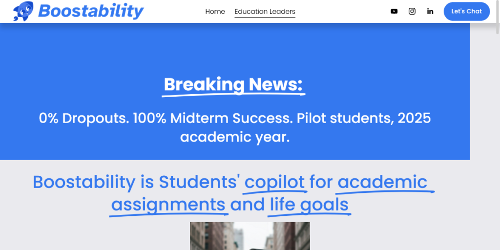 website screenshot